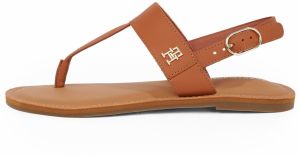TOMMY HILFIGER Žabky  farba ťavej srsti