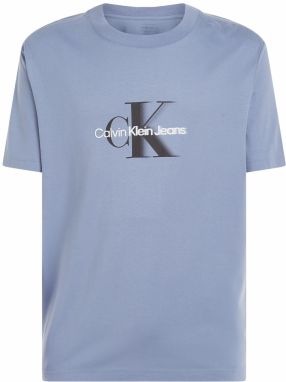 Calvin Klein Jeans Tričko  dymovo modrá / čierna / biela