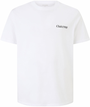 Jack & Jones Plus Tričko 'JJEBRADLEY'  čierna / biela