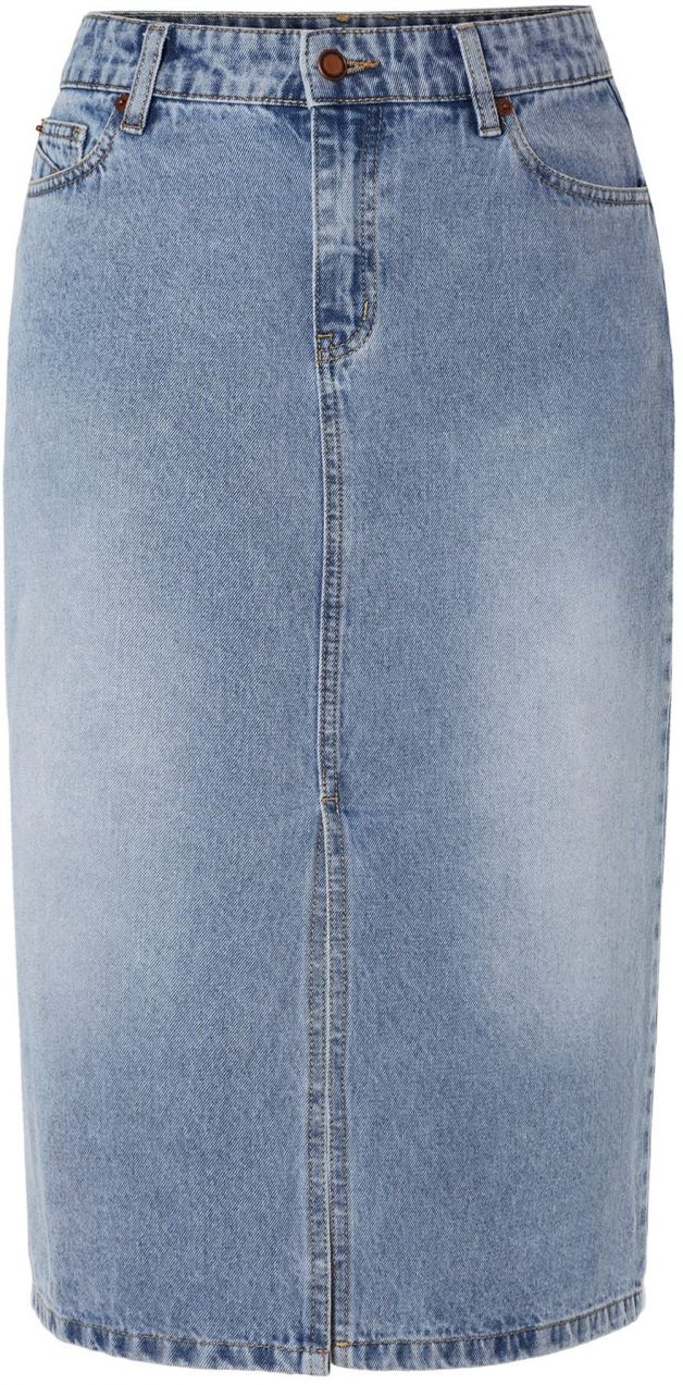 TATUUM Sukňa 'MEDIANA'  modrá denim / hnedá