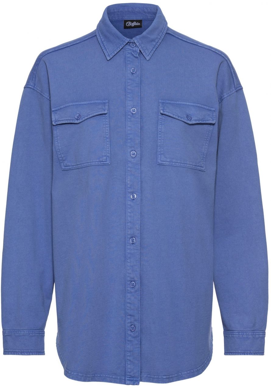 BUFFALO Blúzka  modrá denim