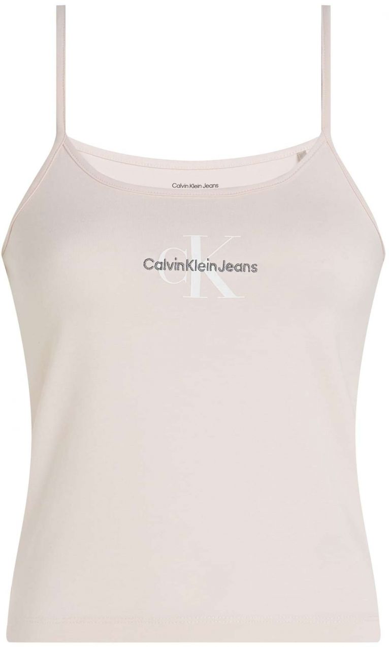 Calvin Klein Jeans Top  svetloružová / čierna / biela
