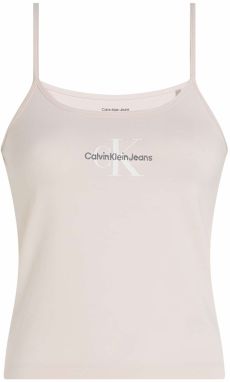 Calvin Klein Jeans Top  svetloružová / čierna / biela