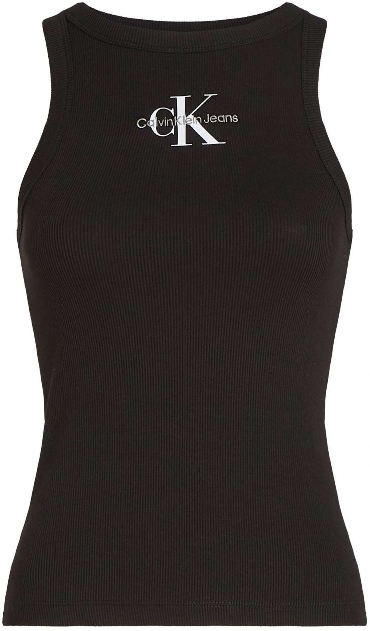 Calvin Klein Jeans Top  čierna / biela