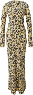 TOPSHOP Šaty  pastelovo žltá / čierna / šedobiela