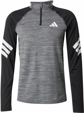 ADIDAS PERFORMANCE Funkčné tričko 'GYM+'  sivá / čierna / biela