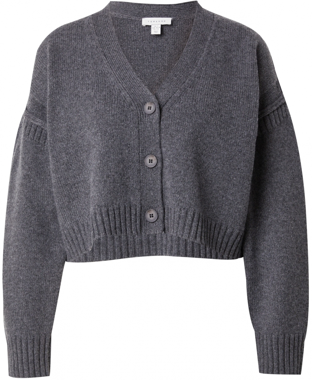 TOPSHOP Kardigán  tmavosivá