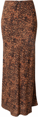 Miss Selfridge Sukňa  gaštanová / kapučíno / čierna