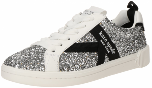 Kate Spade Nízke tenisky  čierna / strieborná / biela