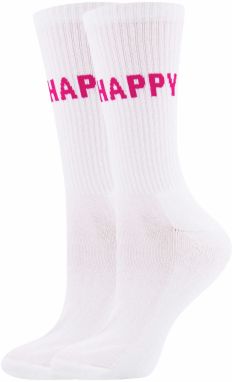 EWERS Ponožky 'Be Happy'  svetloružová / biela