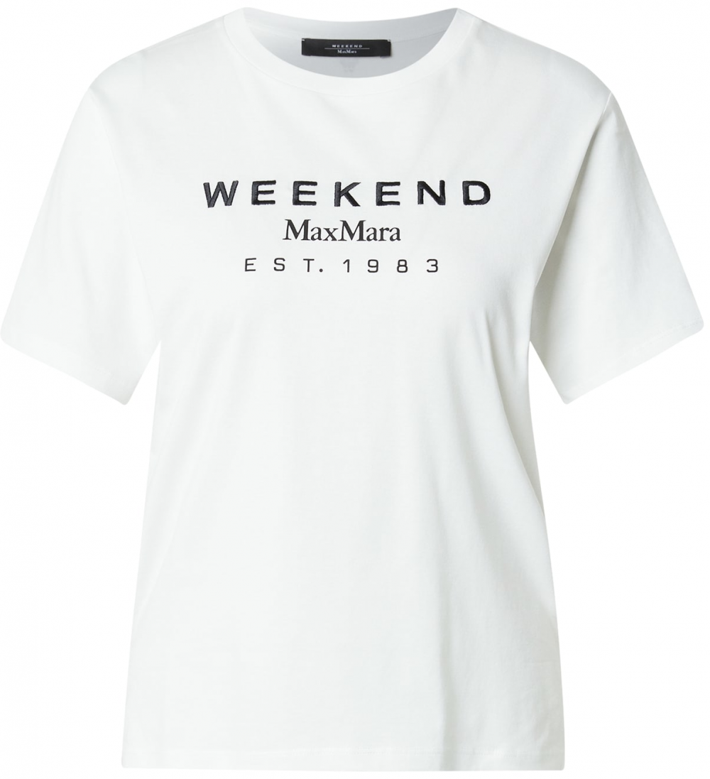 Weekend Max Mara Tričko 'CABINA'  čierna / biela