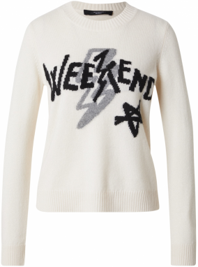 Weekend Max Mara Sveter 'KANSAS'  sivá / čierna / biela
