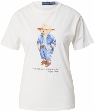 Polo Ralph Lauren Tričko 'TRVLR BR'  modrá / hnedá / biela