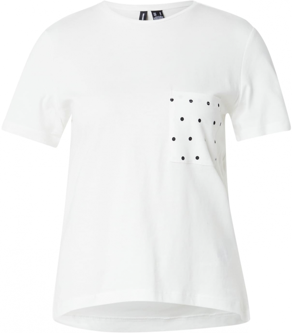 VERO MODA Tričko 'VMKAIA'  čierna / biela