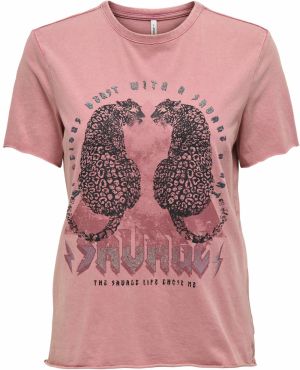 ONLY Tričko 'ONLLUCY'  tyrkysová / ružová / čierna