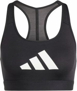 ADIDAS PERFORMANCE Športová podprsenka 'POWER REACT'  čierna / biela