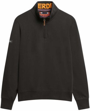 Superdry Mikina  oranžová / čierna