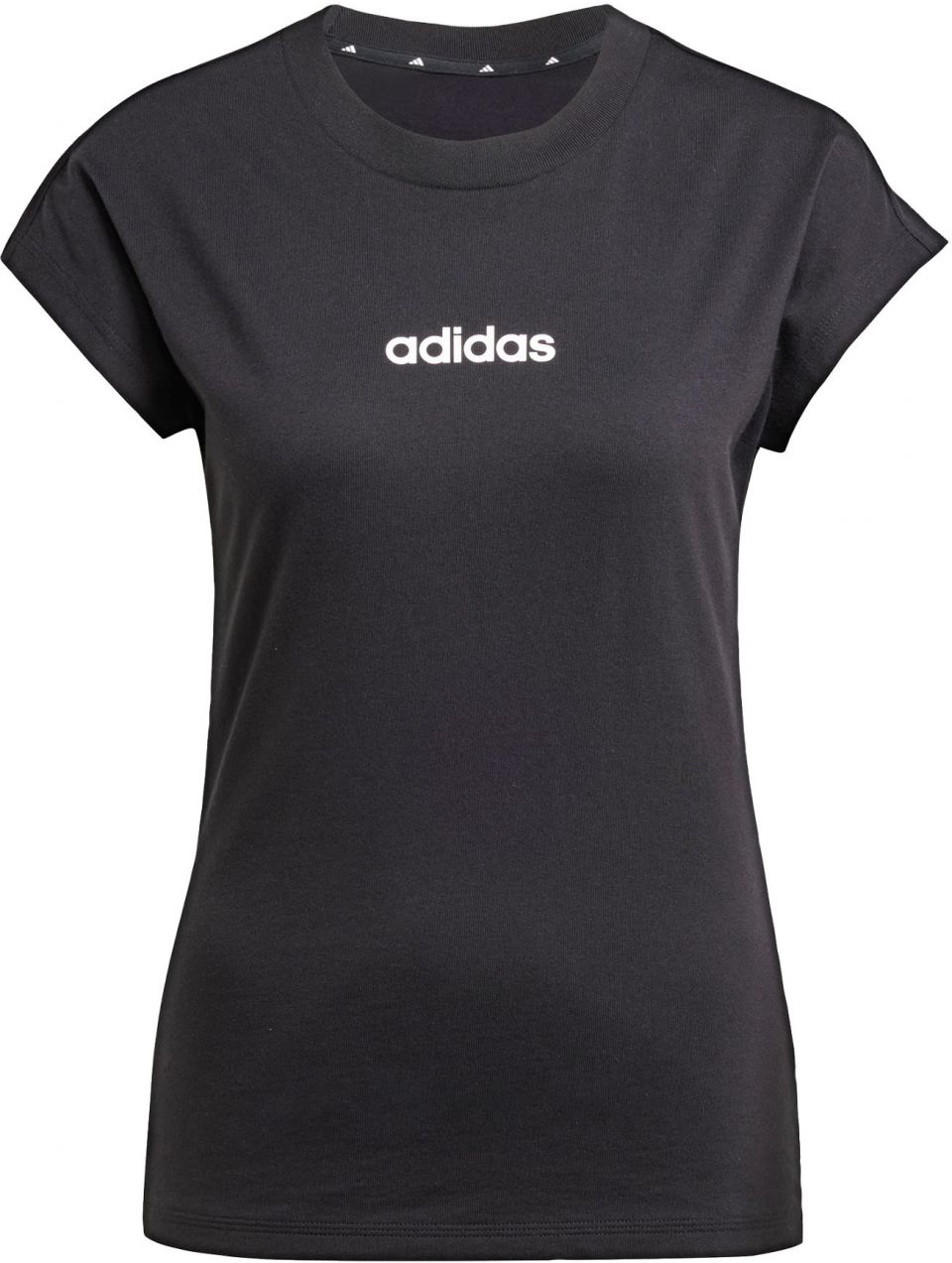 ADIDAS SPORTSWEAR Funkčné tričko 'Essentials Linear'  čierna / biela