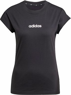 ADIDAS SPORTSWEAR Funkčné tričko 'Essentials Linear'  čierna / biela