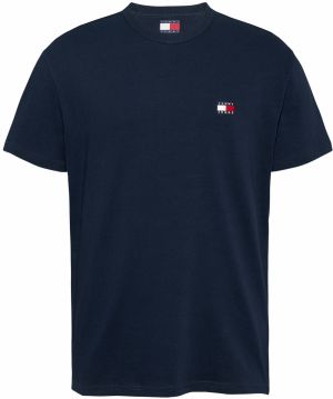 Tommy Jeans Tričko  námornícka modrá / brusnicová / biela