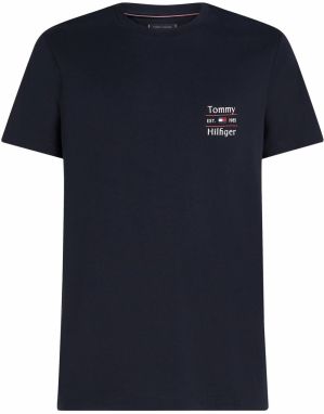 TOMMY HILFIGER Tričko  námornícka modrá / červená / biela