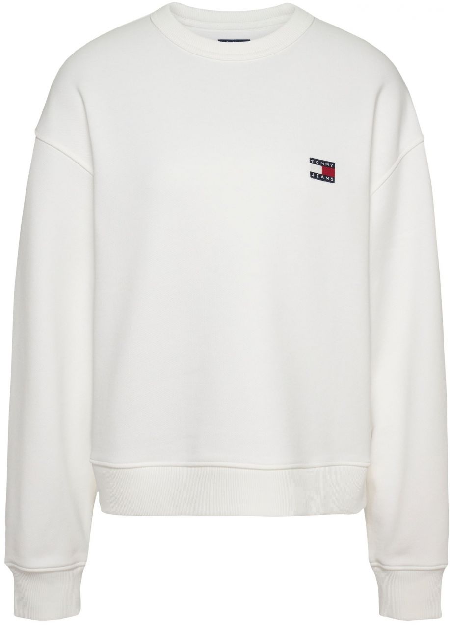 Tommy Jeans Mikina  nebielená / červená / čierna / biela