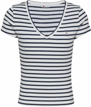 Tommy Jeans Tričko 'ESSENTIAL'  biela
