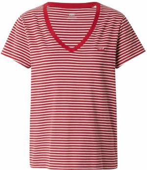 LEVI'S ® Tričko 'Perfect'  vínovo červená / biela