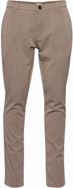 !Solid Chino nohavice 'Frederic'  tmavobéžová