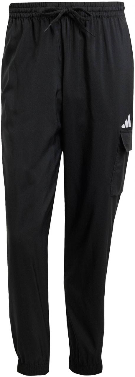 ADIDAS SPORTSWEAR Športové nohavice 'Essentials'  čierna / biela