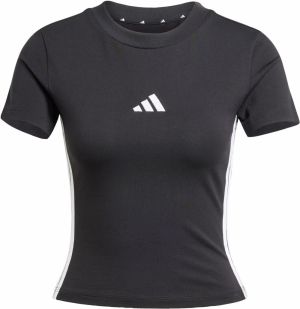 ADIDAS SPORTSWEAR Funkčné tričko 'Essentials'  čierna / biela