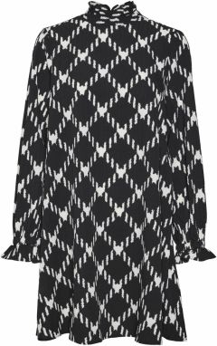 VERO MODA Šaty 'VMGINAS BETINE'  čierna / biela