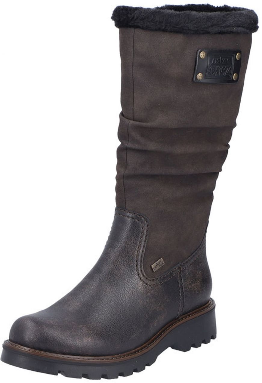 Rieker Čižmy  tmavohnedá