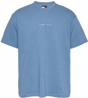 Tommy Jeans Tričko  modrá / biela