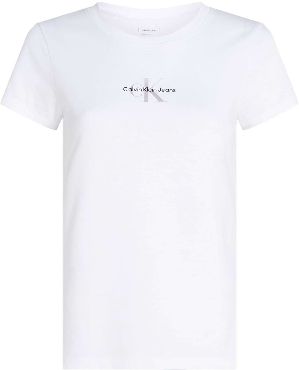 Calvin Klein Jeans Tričko  svetlosivá / čierna / biela