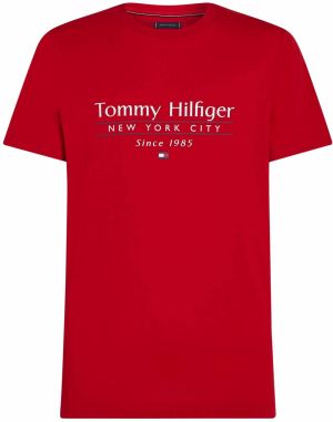 TOMMY HILFIGER Tričko  námornícka modrá / červená / biela