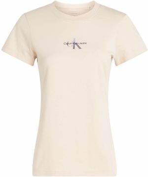 Calvin Klein Jeans Tričko 'GRADIENT'  béžová