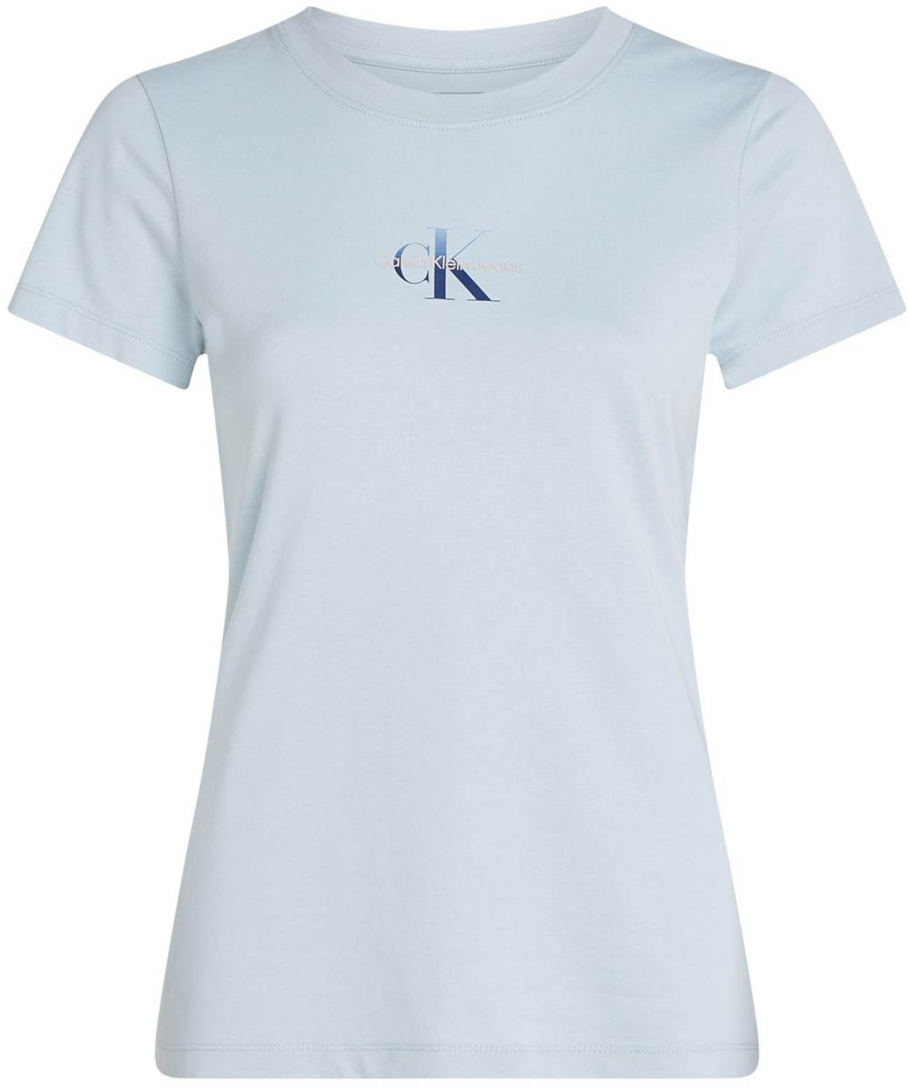 Calvin Klein Jeans Tričko 'Gradient'  námornícka modrá / svetlomodrá / biela