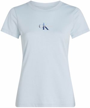 Calvin Klein Jeans Tričko 'Gradient'  námornícka modrá / svetlomodrá / biela