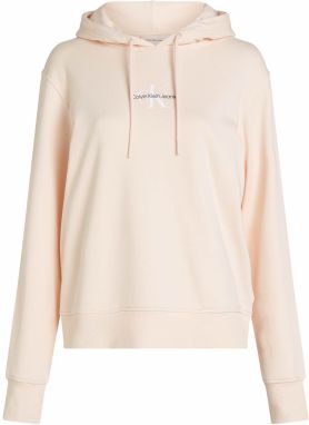 Calvin Klein Jeans Mikina  pastelovo ružová / čierna / biela