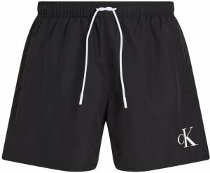 Calvin Klein Swimwear Plavecké šortky  čierna / biela