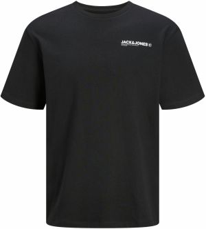 JACK & JONES Tričko 'JJHAWAII'  sivá / pastelovo oranžová / čierna / biela
