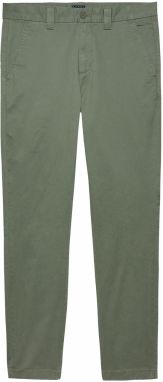 Tommy Jeans Chino nohavice 'AUSTIN'  zelená / kaki