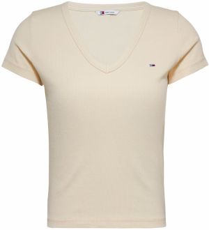 Tommy Jeans Tričko 'ESSENTIAL'  béžová