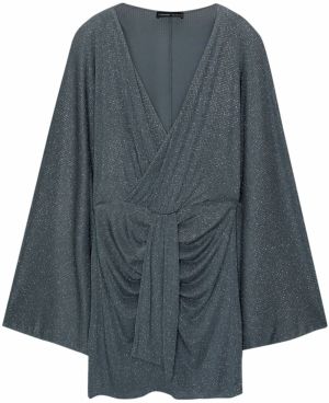 Pull&Bear Šaty  dymovo modrá