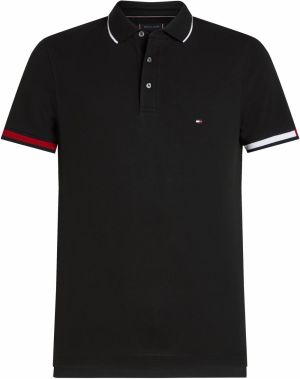 TOMMY HILFIGER Tričko  červená / čierna / biela