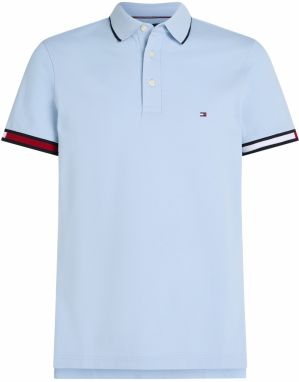 TOMMY HILFIGER Tričko  námornícka modrá / svetlomodrá / biela