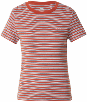 LEVI'S ® Tričko 'Essential'  hrdzavo červená / čierna / biela