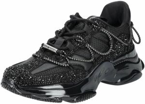 STEVE MADDEN Nízke tenisky 'Magneto-R-E'  čierna / strieborná