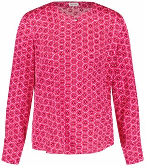 GERRY WEBER Blúzka  tmavomodrá / ružová